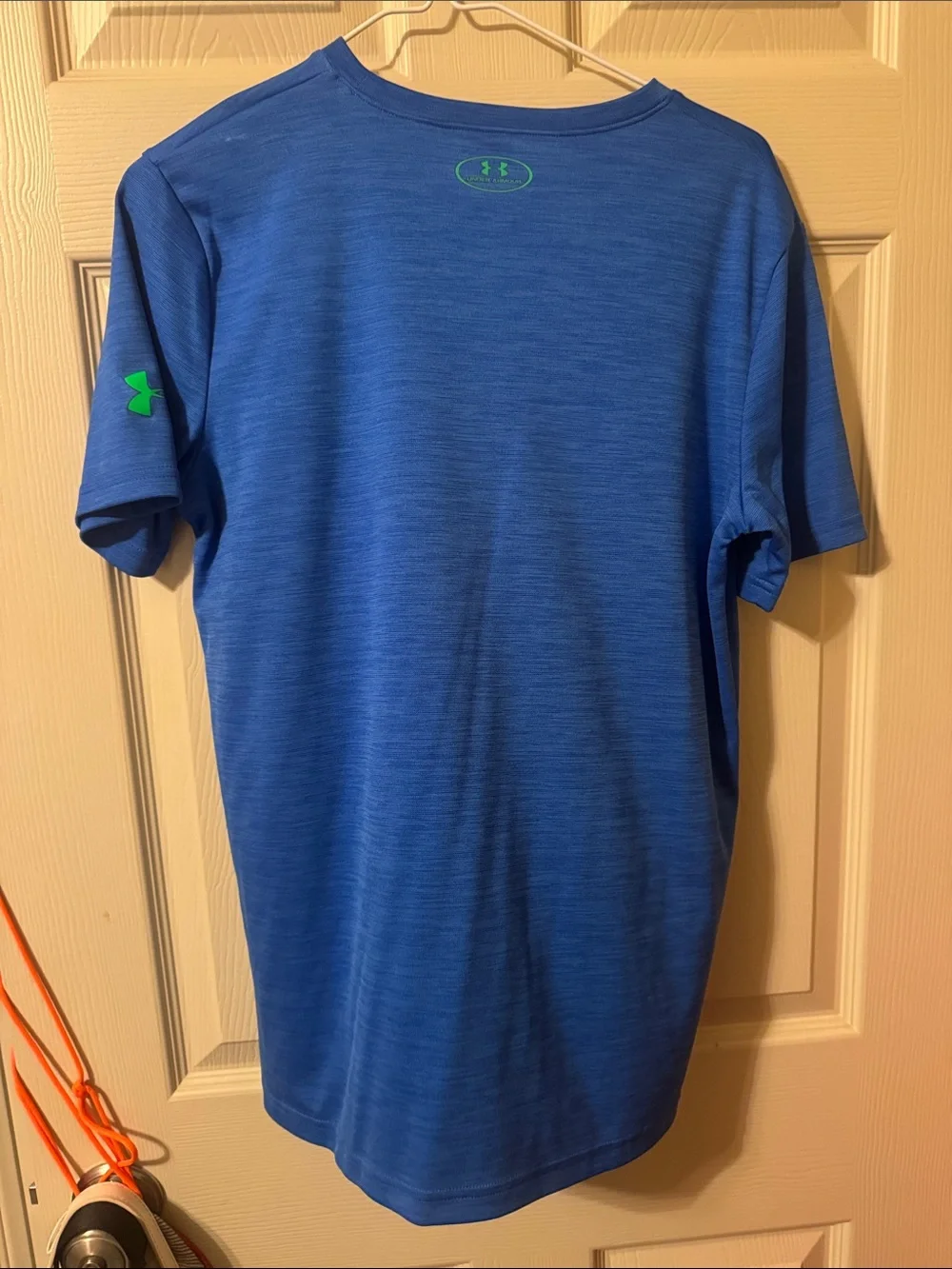 Under Armour Blue Tee with Green Logo